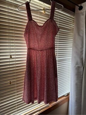HUHOT Pink Floral Sleeveless Dress – Women’s Size L
